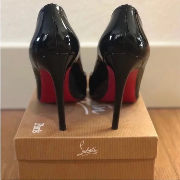 Christian Louboutin patent pigalle follies 100mm - Picture 3 of 10